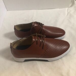 Gatsby Cognac Leather Breathable lace Up - 71